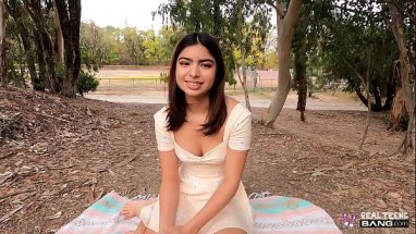 Cute 19 year old latina shoots her first porn